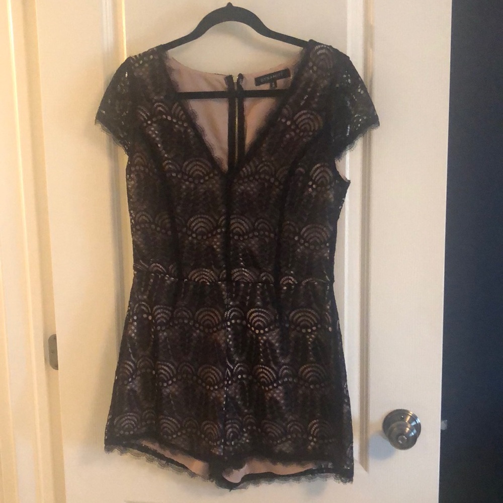 Dynamite size M black lace romper